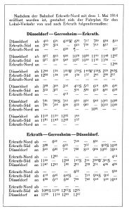 Fahrplan Erkrath Nord