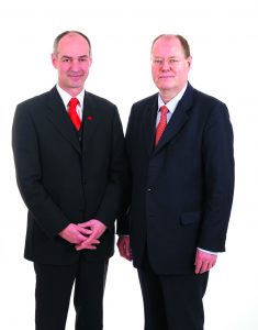 Am 12. Januar in Hochdahl unterwegs: Detlef Ehlert und Peer Steinbrück