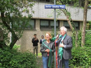 Schulpflegschaftsvorsitzende Gabi Katzenburg und Dieter Smolka