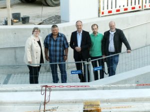 Vor Ort: Marleen Buschmann, Peter Urban, Detlef Ehlert, Jan Pfeifer, Paul Söhnchen, Foto: Adi Franke