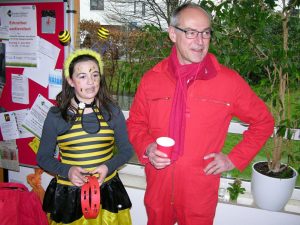 Ein Bienchen im SPD-Korb