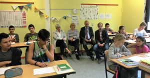 Besuch in der Willkommensklasse