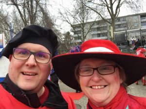 Bundestagskandidat Jens Niklaus mit Marleen Buschmann
